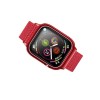 Curea Apple Watch Usams Nylon Cu Cadru Compatibila Cu Apple Watch 4 / 5 / 6 / Se (44mm), Rosu
